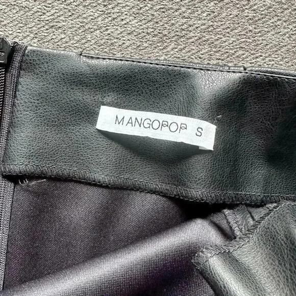 Mangopop Faux Fur Split Front Skirt Small - Picture 5 of 7